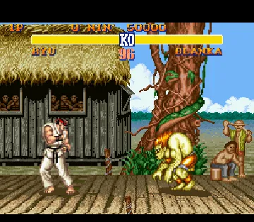 Street Fighter II (USA) screen shot game playing